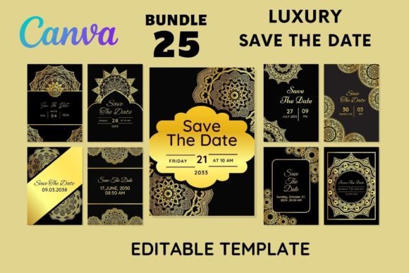 Download 25 Luxury Save the Date Card Vol-2 - Premium Bundle
