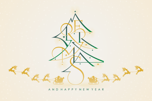 Download Merry Xmas Typography Lettering Fonts - Lettering fonts Collection